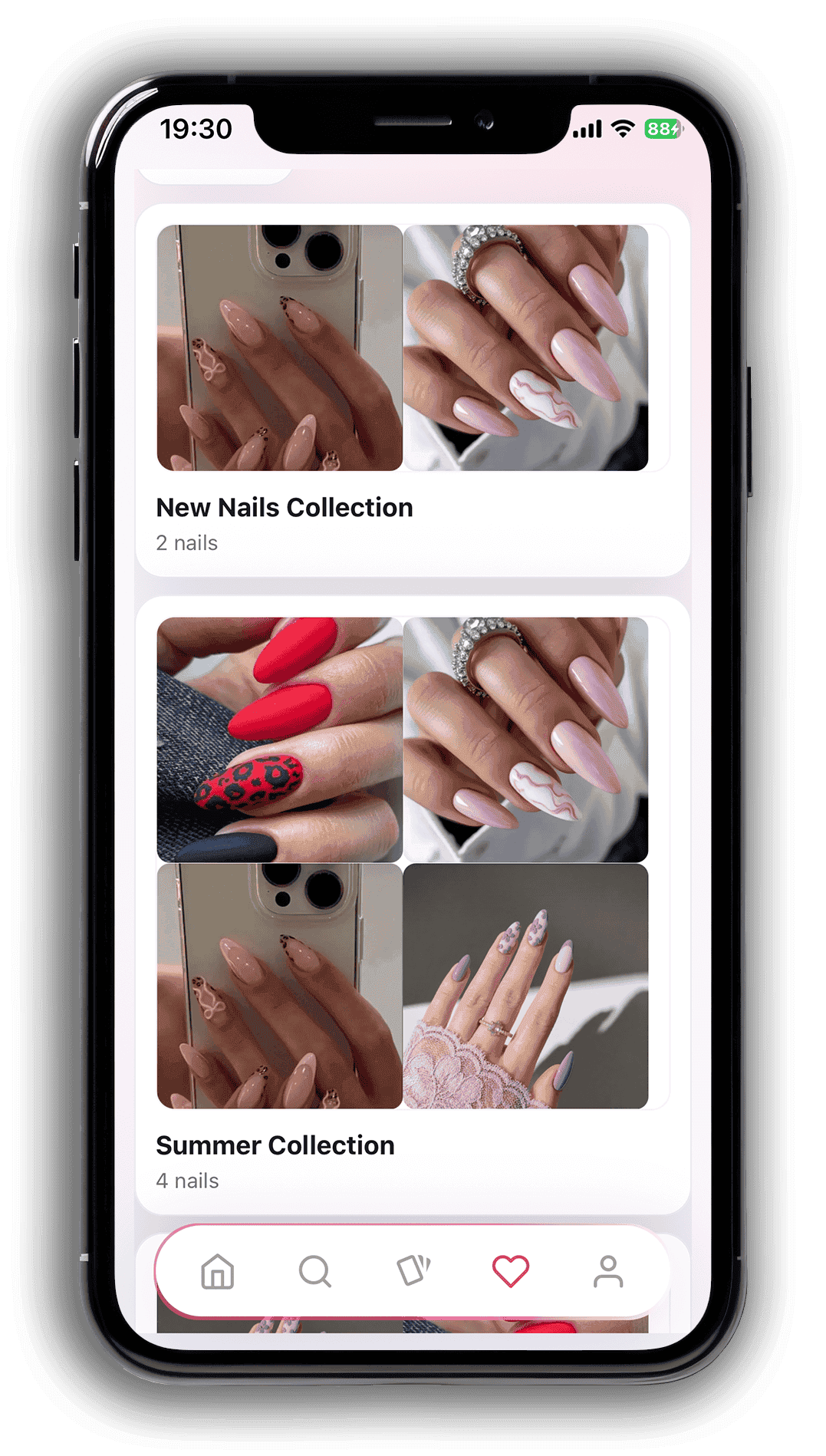 Collections screen