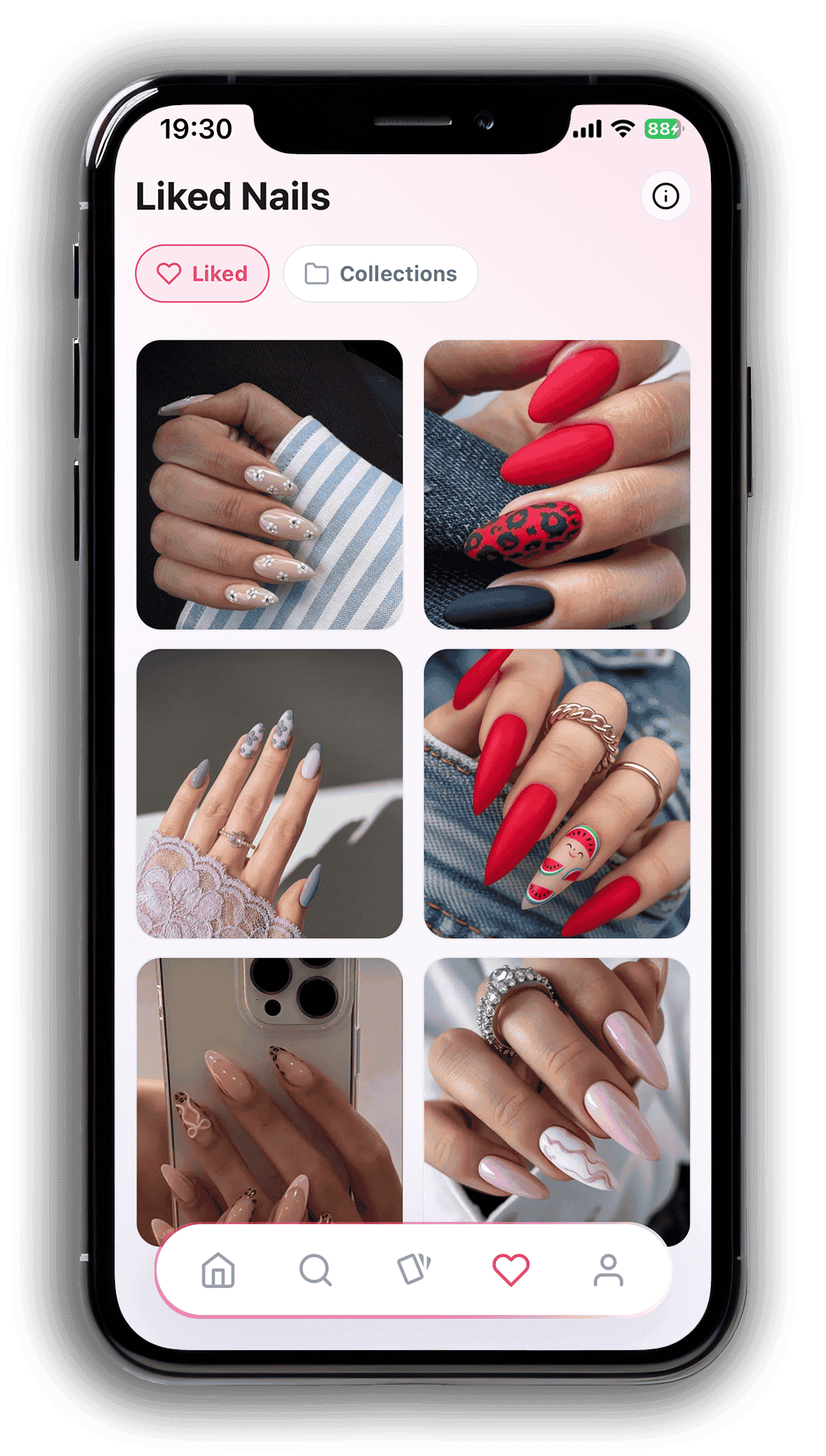 Liked nails screen